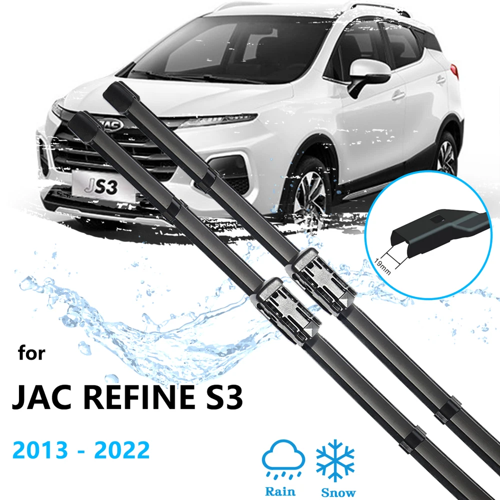 For JAC Refine S3 Heyue S30 DR4 T50 Sei 3 JS3 2013~2022 Front Wiper Replacement Blade Rubber Car Cleaning Accessories