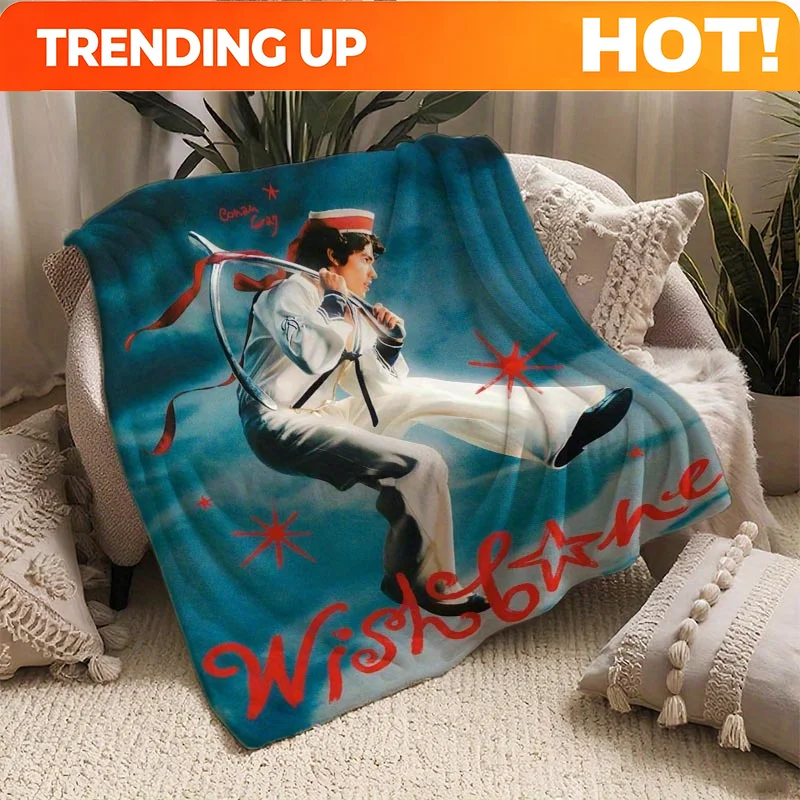 Customize Conan Gray Wish You Poster Printed Flannel Blanket, Hypoallergenic, All-Season Use, Ideal for Home, Office, Travel, an