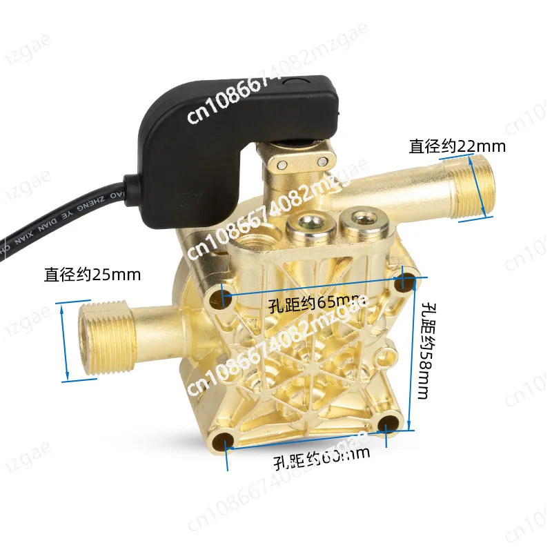 For Household Car Washer 220V Pressure Washer Cylinder Head Pump Portable Pump Parts Pressure Washer Water Pump Head Assembly