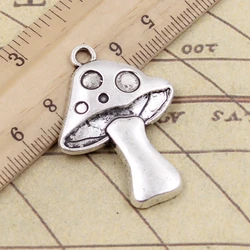 10pcs Charms Mushroom 40x29mm Tibetan Bronze Silver Color Pendants Antique Jewelry Making DIY Handmade Craft