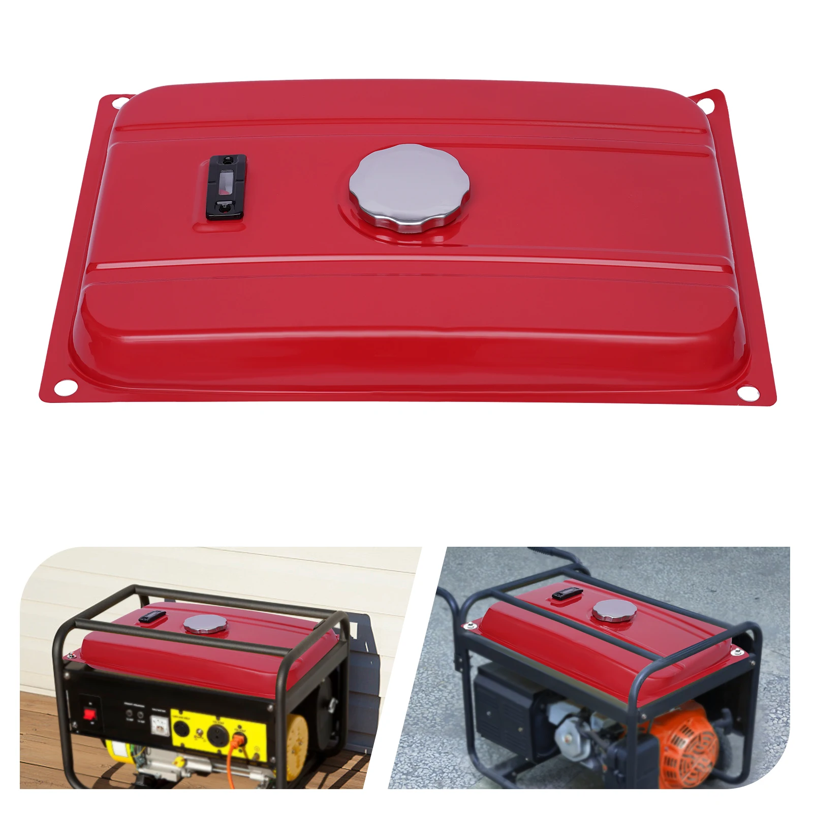 5Gallon Generator Fuel Tank Red Universal Generator Fuel Tank Filter Replacement with Fuel Tank Filter Fit for EC2500