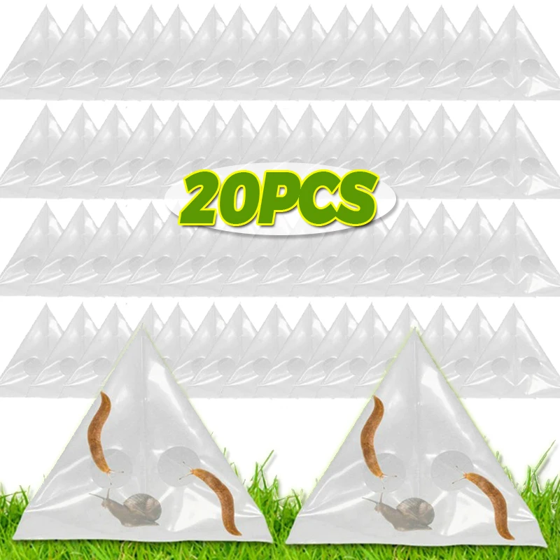 1/20 шт., садовые слизики для улиток, ловушки, одноразовые ловушки для улиток, сумки-ловушки, контроллеры улиток, клетки для улиток, ловушки для насекомых, садовые принадлежности
