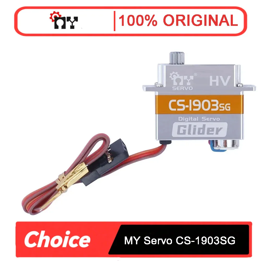 

OverShoot MY Servo CS-1903SG - Hollow Cup Digital Servo, Miniature Metal Gear for RC Car, Model Aircraft & Drones