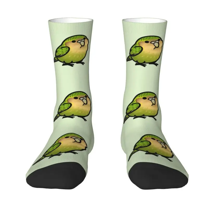 

Chubby Kakapo Men's Crew Socks Unisex Cute 3D Printed Parrot Bird Dress Socks