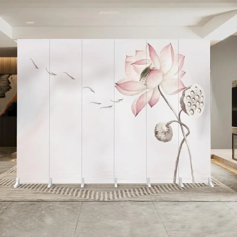 European Simple Folding Screen Partition Wall Mobile Room Divider for Living Room Bedroom Home Hotel Shelter Privacy