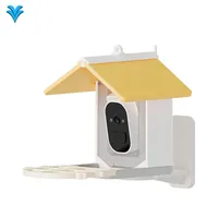 Automatic Smart Outdoor Hanging Bird Feeders HD Video Camera WIFI Solar Powered Plastic Food Dispenser Charge Source Bowl Pets