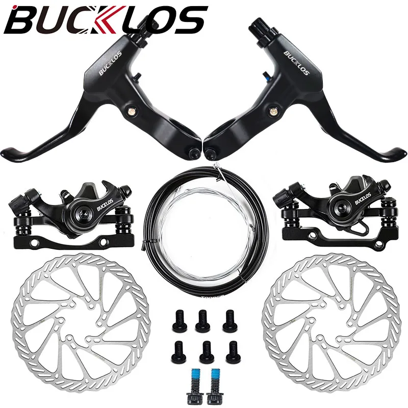 

Комплект велосипедных дисковых тормозов BUCKLOS, комплект механических тормозов для велосипеда, FR5, рычаг тормоза для горного велосипеда/суппорт/кабель