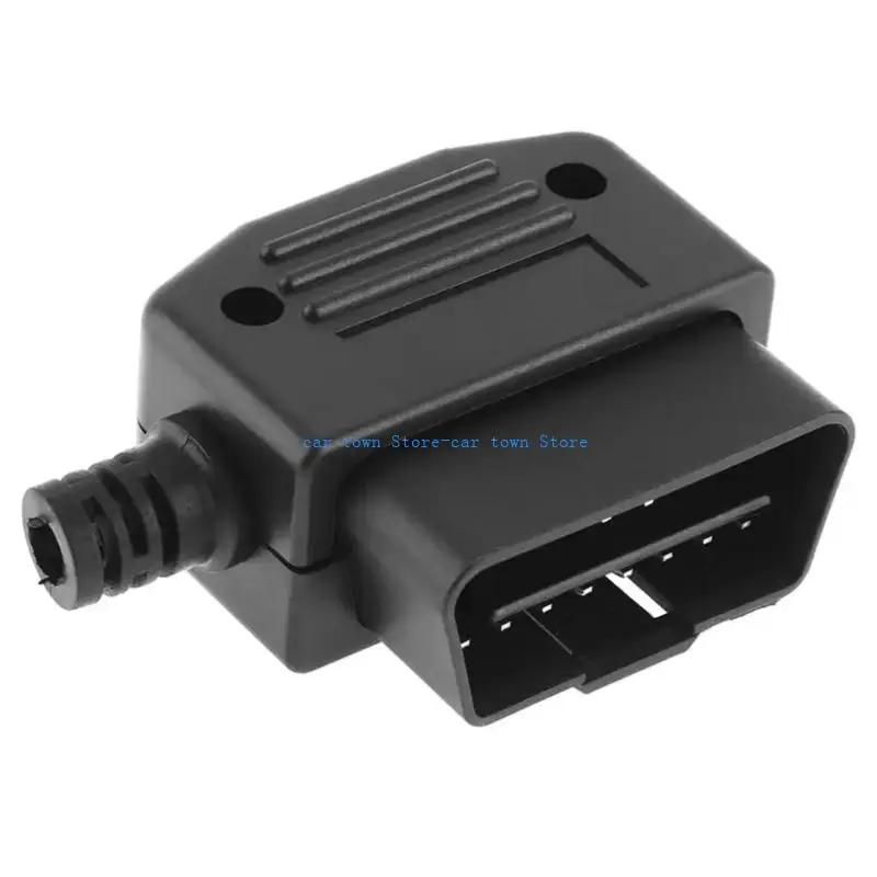 

RXJE 16 Pin OBD2 Port Adapter Automotive Diagnostic Tool Universal Shock Resistant Plastic for Signal Stability