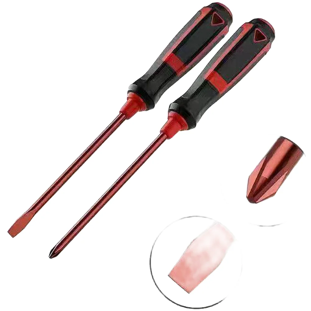 High Hardness Alloy Steel Magnetic Screwdriver Set With Non-slip Handle For For Cross Slotted Screws Home Repair Furniture Assem