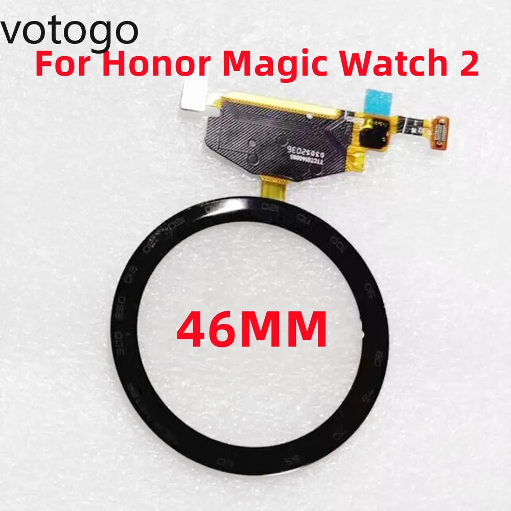 For HONOR Magic Watch 2 46M TP Outer Touch Screen Glass + OCA + Flex Cable Front LCD Display Cover Lens MNS-B39 Replacement