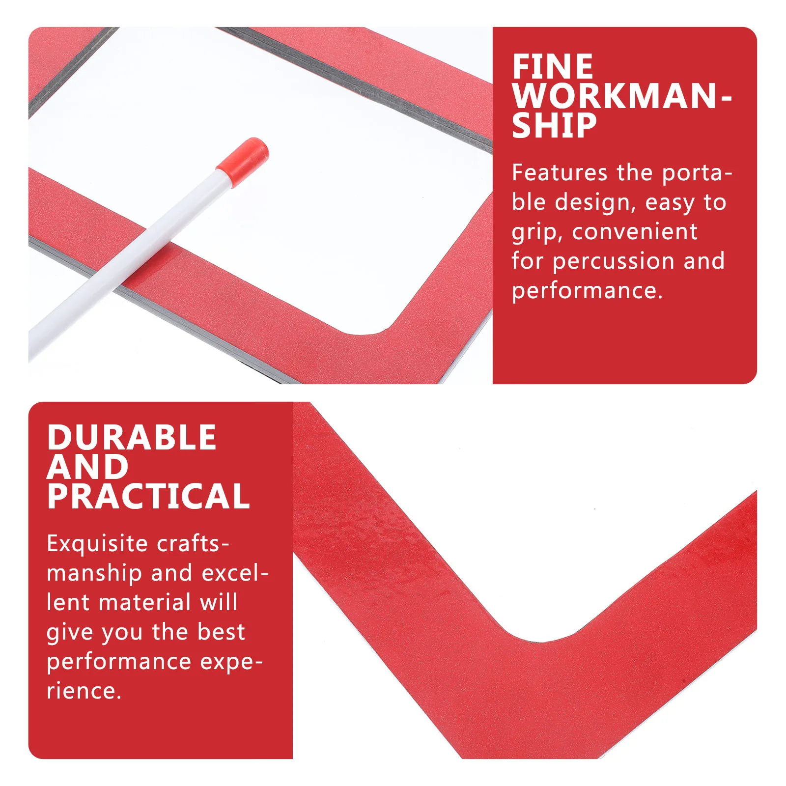 

1 Set Kids Hand Professional Percussion Instrument Compact Lightweight Durable Sound Surface For Toddler Music Play Percussion