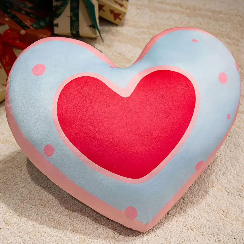 New Heart Shape Heart Plush Pillow PP Cotton Love You Letter Printed Stuffed Pillow 40cm Home Decorative Pillow Birthday