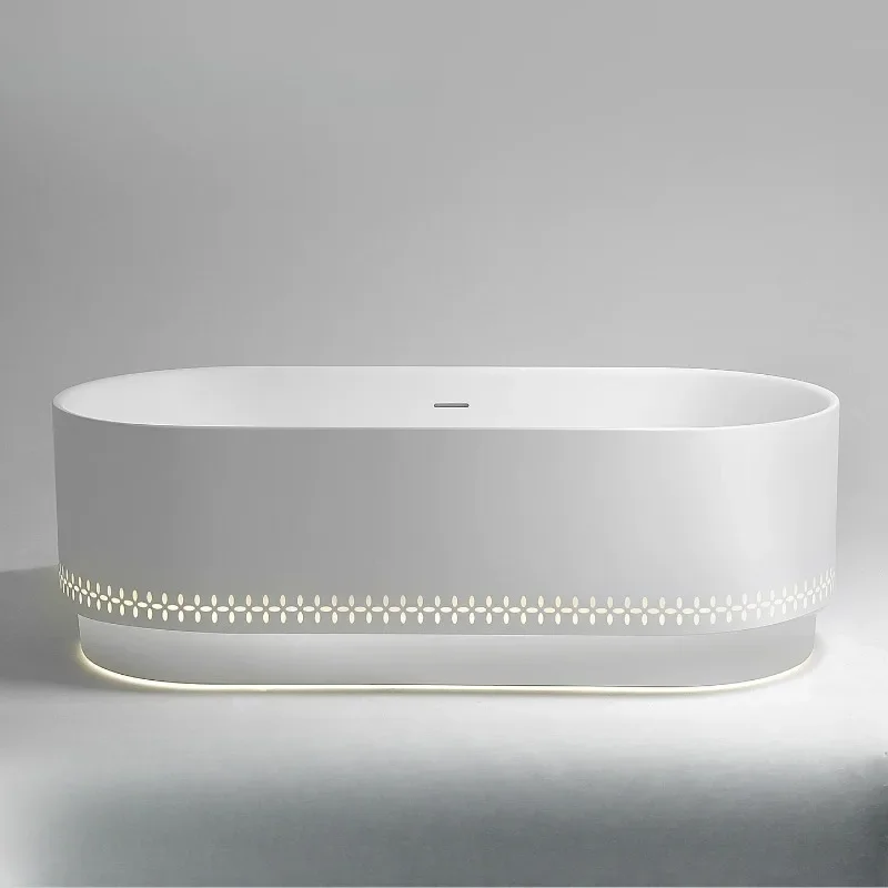 Independent oval art sense, bathtub high luxury hotel homestay home bathtub