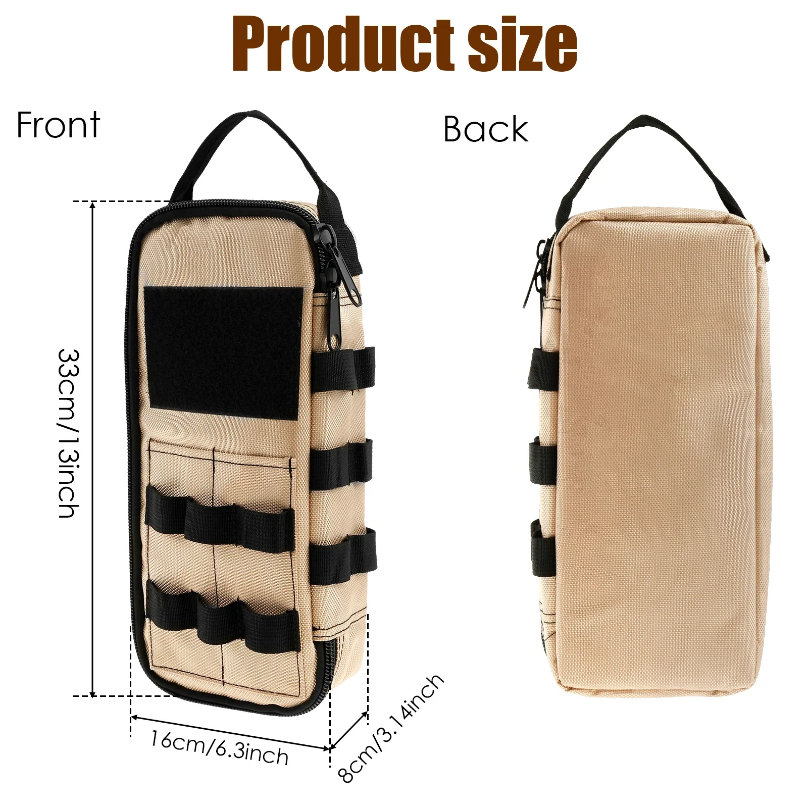 Upgraded Toolkit With Shoulder Strap Anti-friction Bottom Tactical Hand Tool Bag Multi-purpose Work Tote for Repairman Carpenter