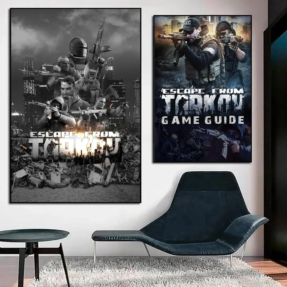 لعبة الهروب من T-TarkovS ملصق HD الفن لزجة جدار مقاوم للماء المنزل أنيمي فيلم المغني غرفة المعيشة غرفة نوم بار الجمالية #2