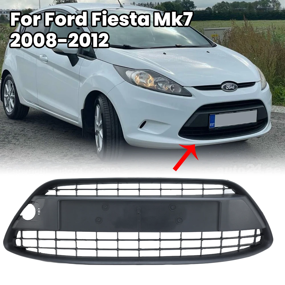 Front Lower Centre Bumper Grille for Ford Fiesta Mk7 2008 2009 2010 2011 2012 ABS Replacement Mesh Racing Grills accessories