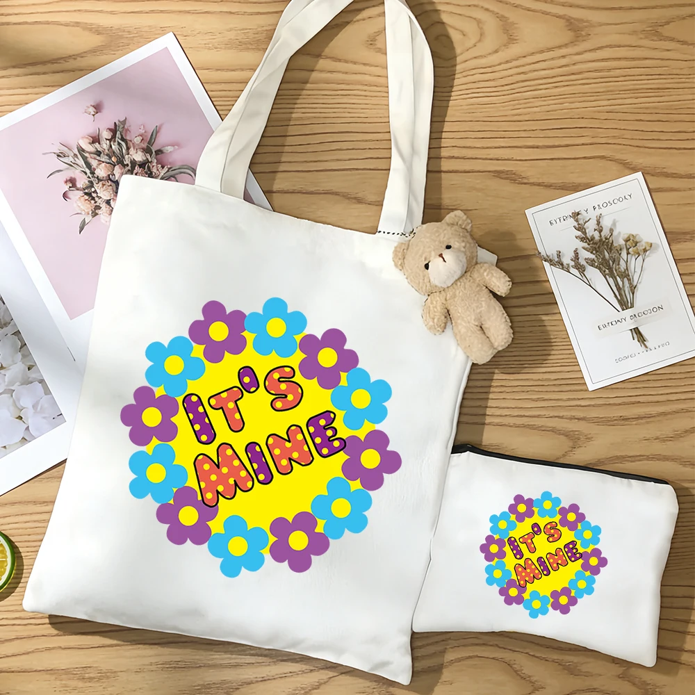 

3pcs/set My Melody Printing canvas bag Anime figure Large capacity student shopping bag tote bag Surrounding gift