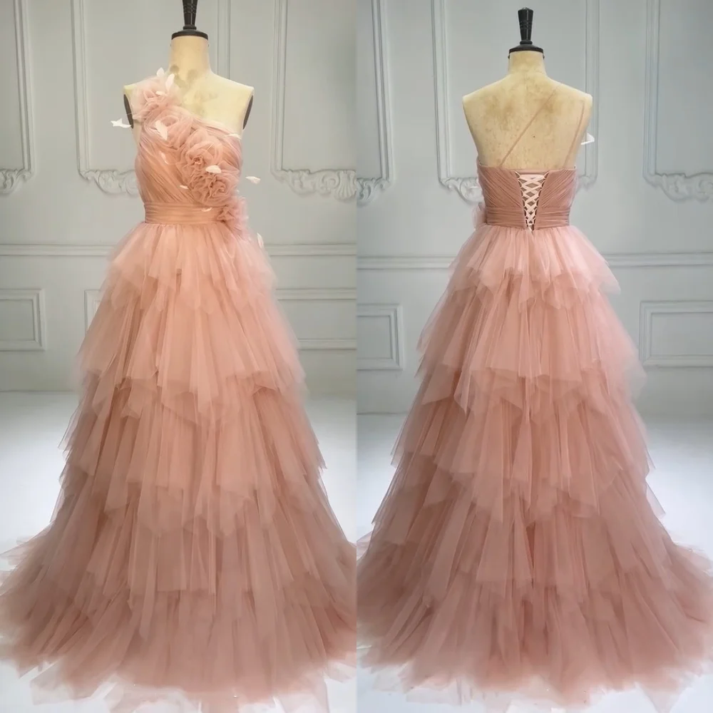 

Элегантные сетчатые плиссированные длинные платья трапециевидной формы ручной работы с цветочным принтом на тонких бретельках, высокое качество на заказ