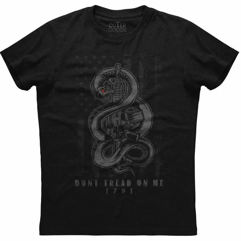 Mens American Flag Dont Tread On Me Snake 1791 Patriotic T shirt Gun Gadsden USA