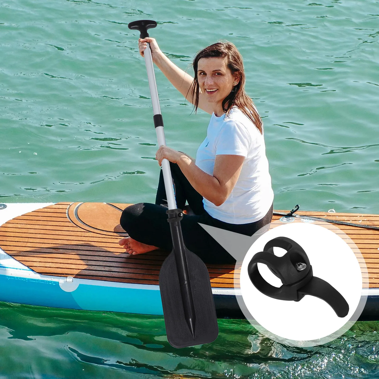 

Paddle Lock Buckle Fixed Holder Adjustable Clamp Adjuster Replacement Boat Shaft Deck Mounted Clip Pvc