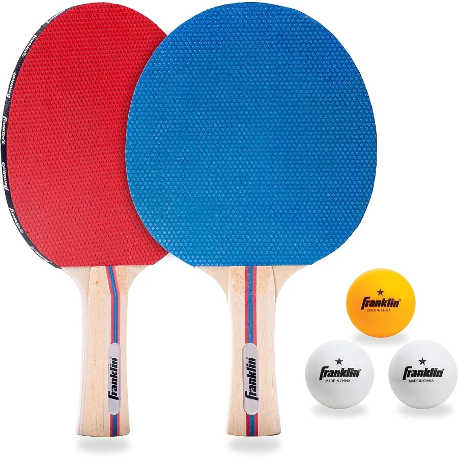 

Table Tennis Paddle Set 2-Player & 4-Player, Complete Starter Kit with Balls for Indoor Outdoor