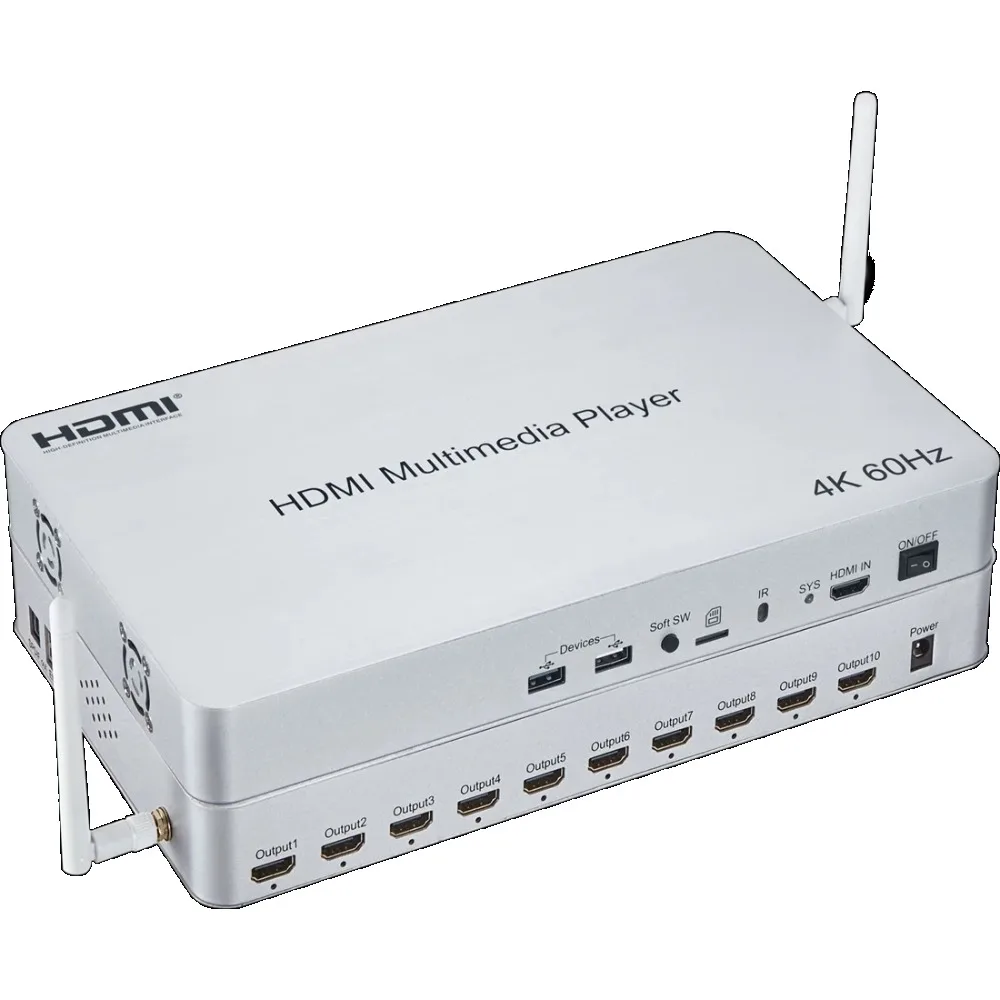 

V2.0 Full HD 1080p 3D Аудио Видео плеер HDD 10-канальный HDMI медиаплеер