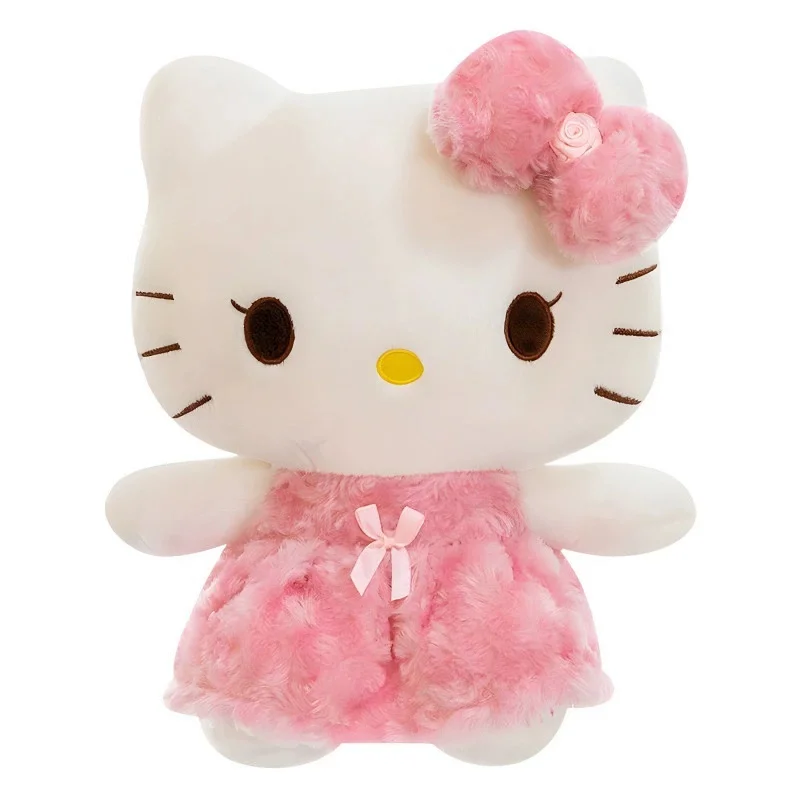 60CM Anime Sanrio Hello Kitty My Melody Rose Serie Cartoon Pluche Pop PP Katoen Gevuld Kussen Kawaii Sofa Ornament vakantie Cadeau