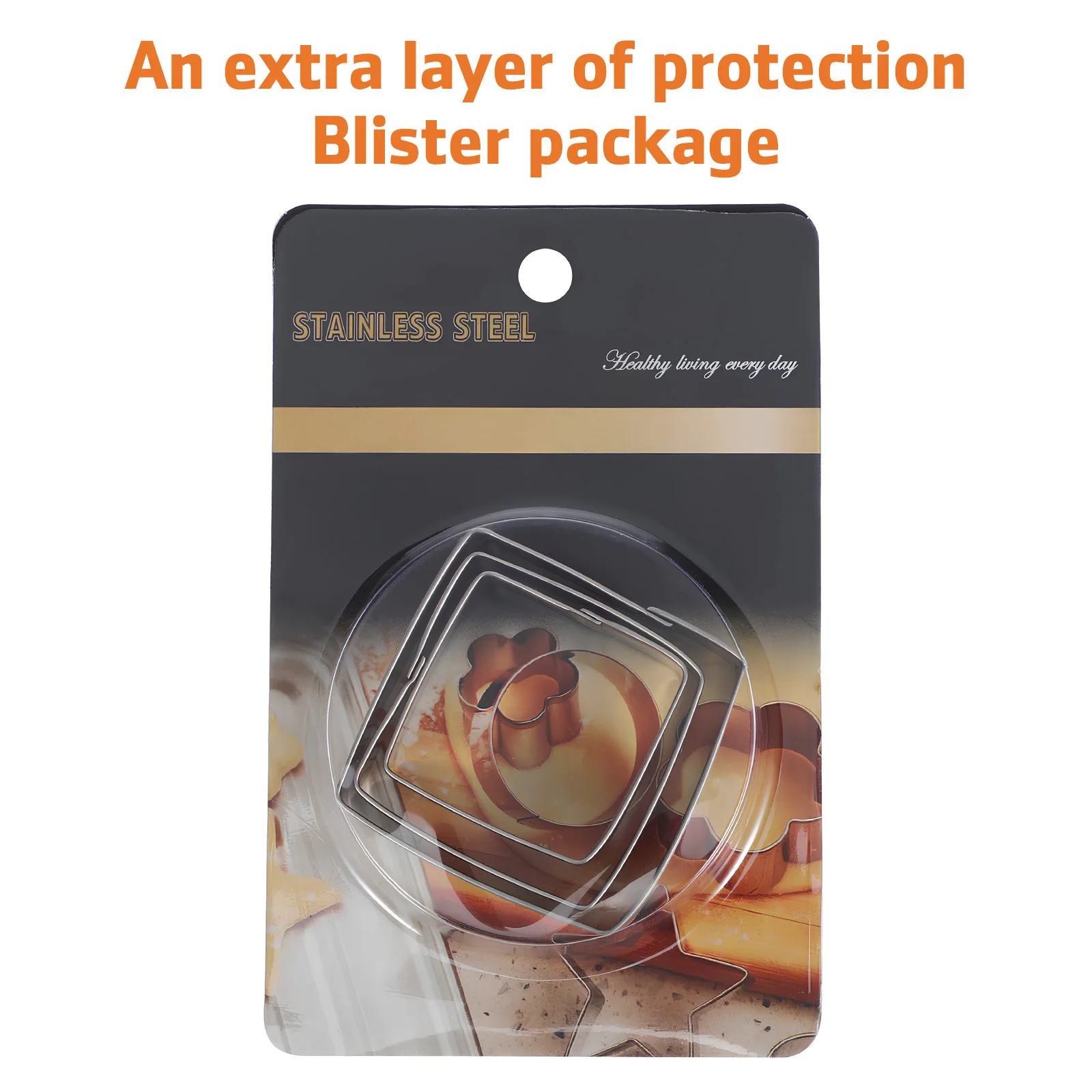 

6 pcs Stainless Steel Cookie Molds Square Biscuit Cutters Rectangle Cutter Set Reusable Cookie Stencils Mold Kit For