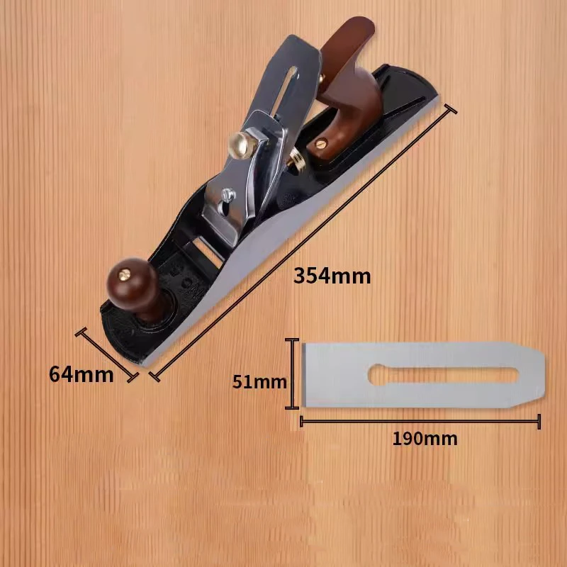 1pc Professional woodworking planer 354MM hand planer European flat planer bottom blade large woodworking  carpenter tools