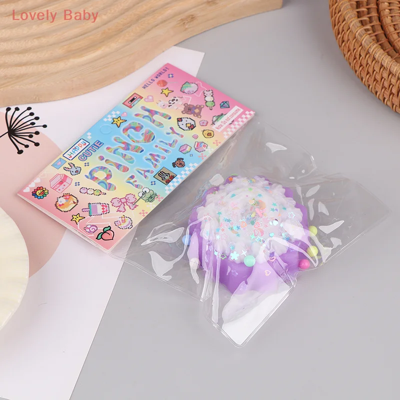 1PC Bomboniere Torta Cibo Sollievo dallo stress Spremere Prop Bambini Agitarsi Ragazza Bambino Morbido Super Shapable Pizzico Giocattolo
