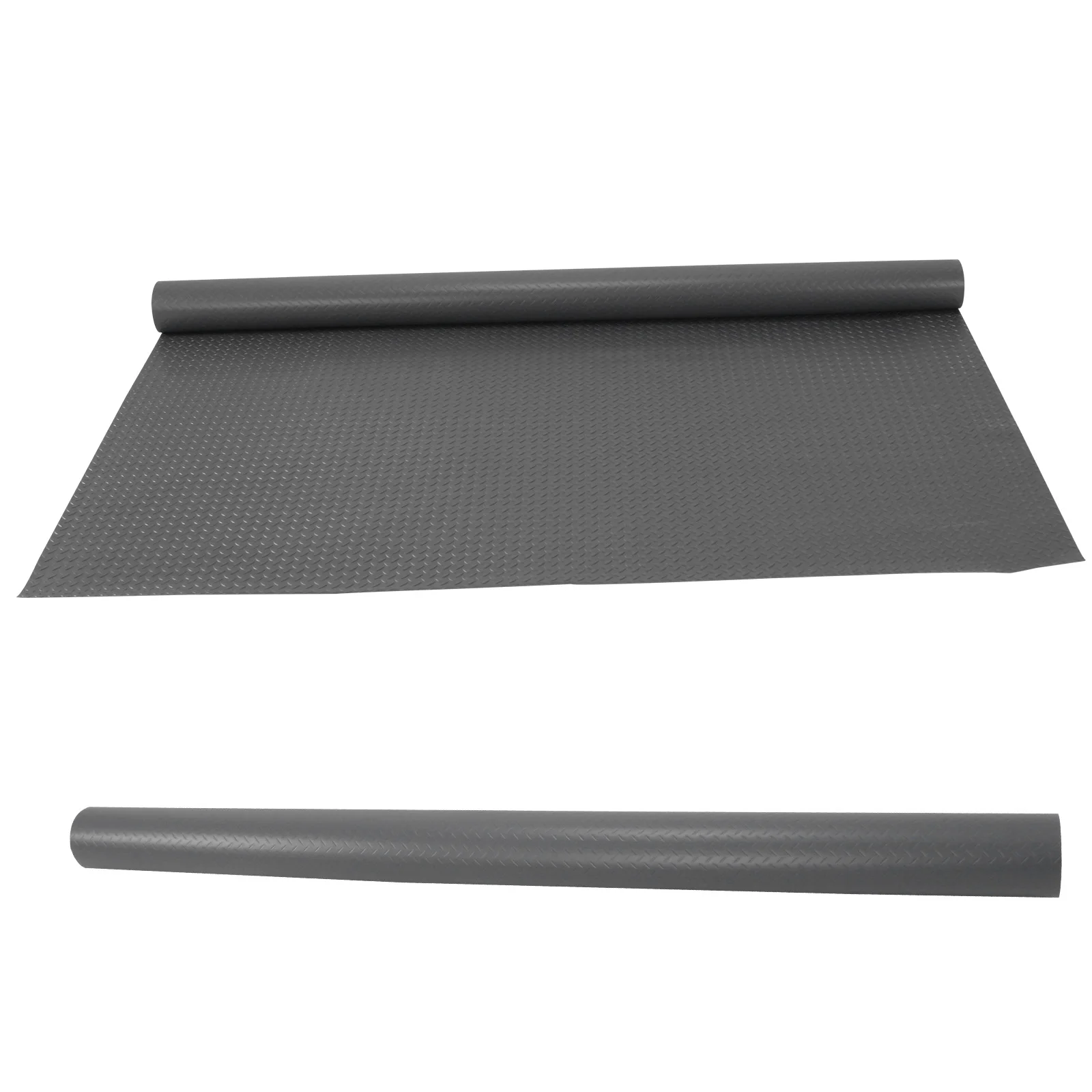 

7.9x21/32.8 FT Non-Slip Floor Mat 2.5mm Golf Cart Parking Mat Diamond Plate PVC for Truck Trailer SUVs Van Golf Cart Motorcycle