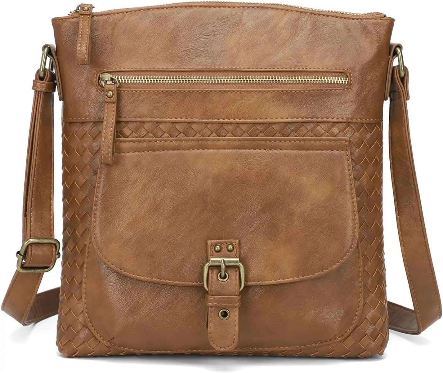 

Crossbody Purses for Women - PU Leather Shoulder Handbags Sling Bag Crossboby Bags Medium Multi Pockets