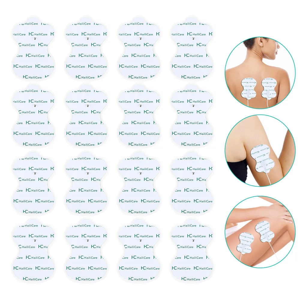 Tens Electrodes Pads Physiotherapy Accessories EMS Muscle Stimulator Patch Self Adhesive Replaceable Reusable Body Massager Pad