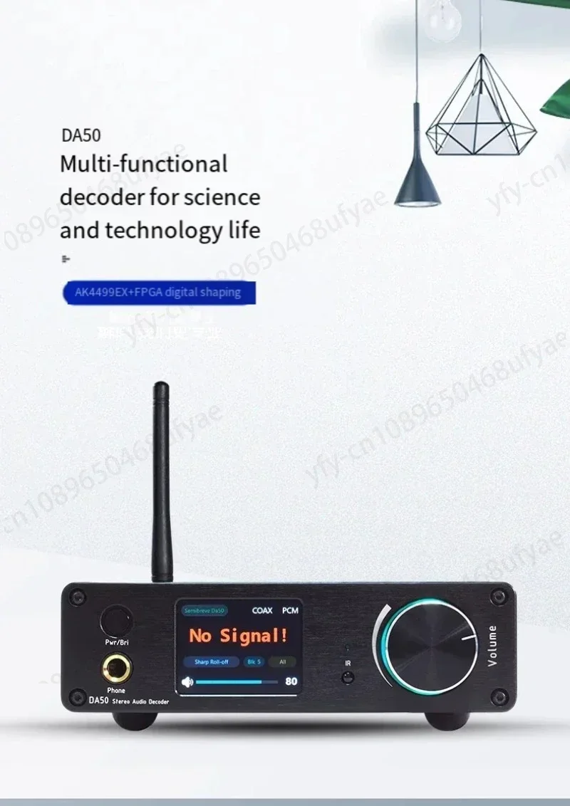 Chip DAC AK4499EX, decodificador de fiebre HIFI totalmente equilibrado, amplificador de oído