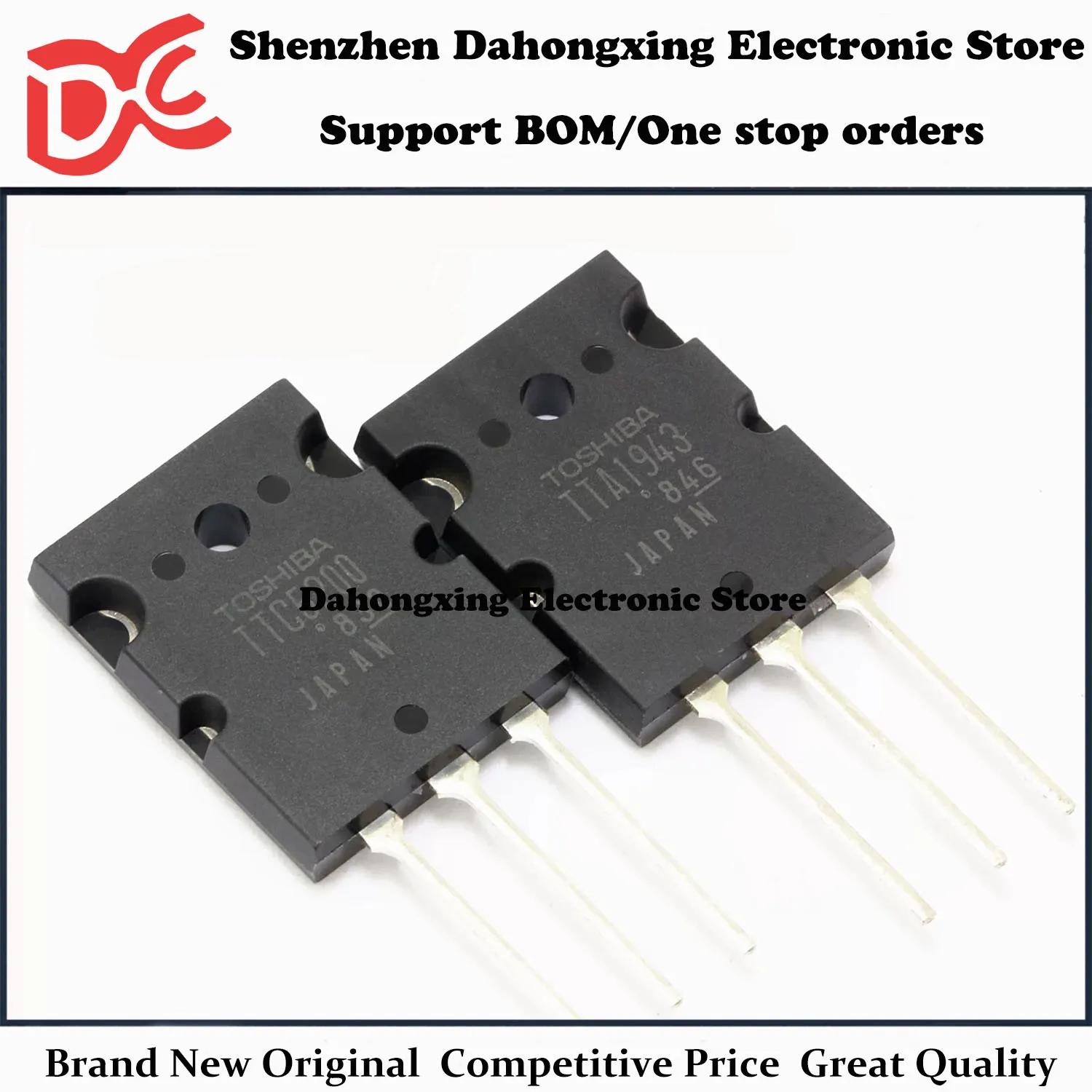 

New Original 5Pairs TTA1943 + TTC5200 TO-264 Audio Amplifier Transistor Electronic Components Great Quality