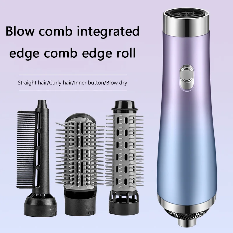 Hair Dryer Portable Comb lonic Hair Straightening Brush Hot Air Curling For Hair Roller Blow Dryer Quick Dry Hair Curler Curling image 2