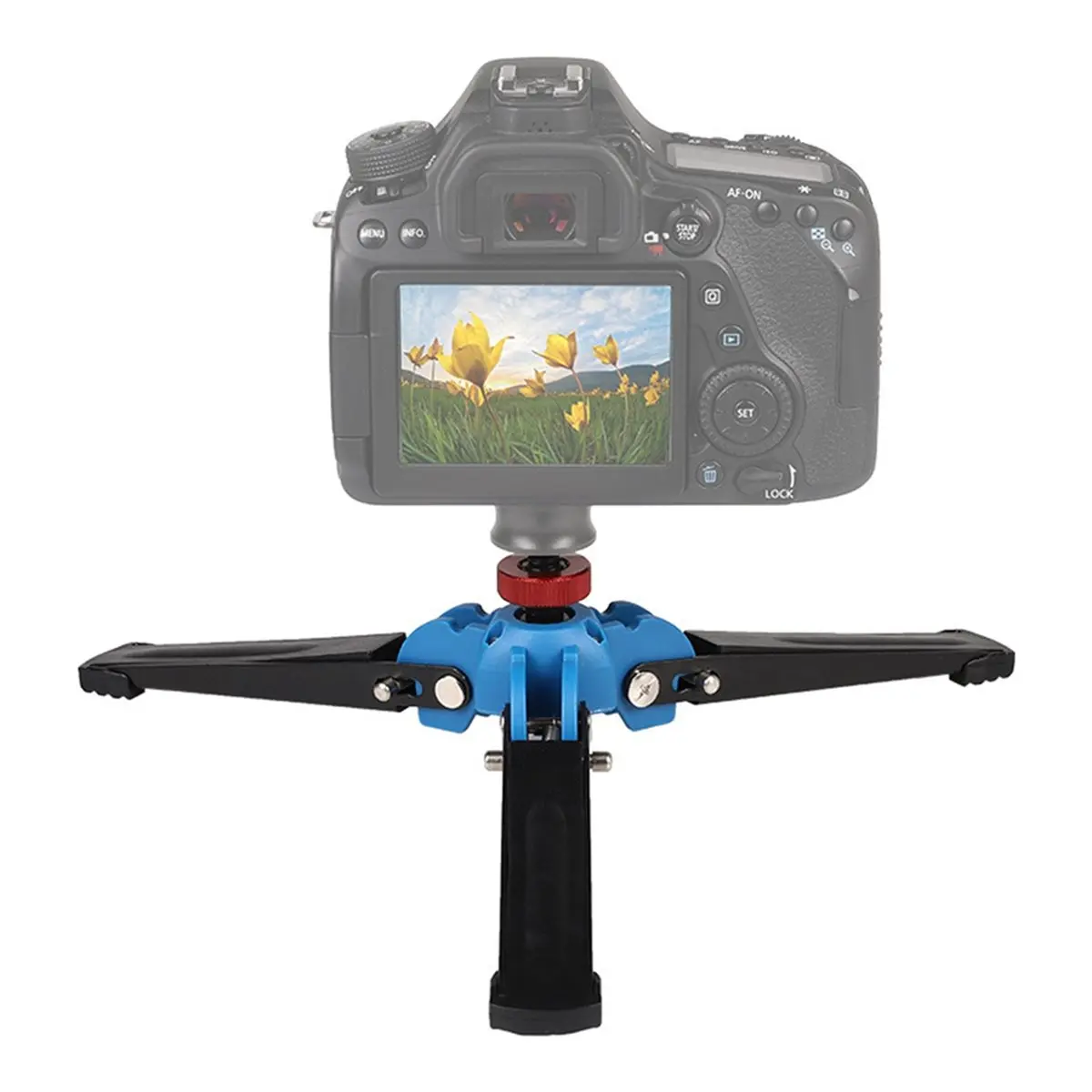 update. Universal Mini Three Feet Support Tripod Stand Base Monopod Stand for Monopod Ballhead with 3/8
