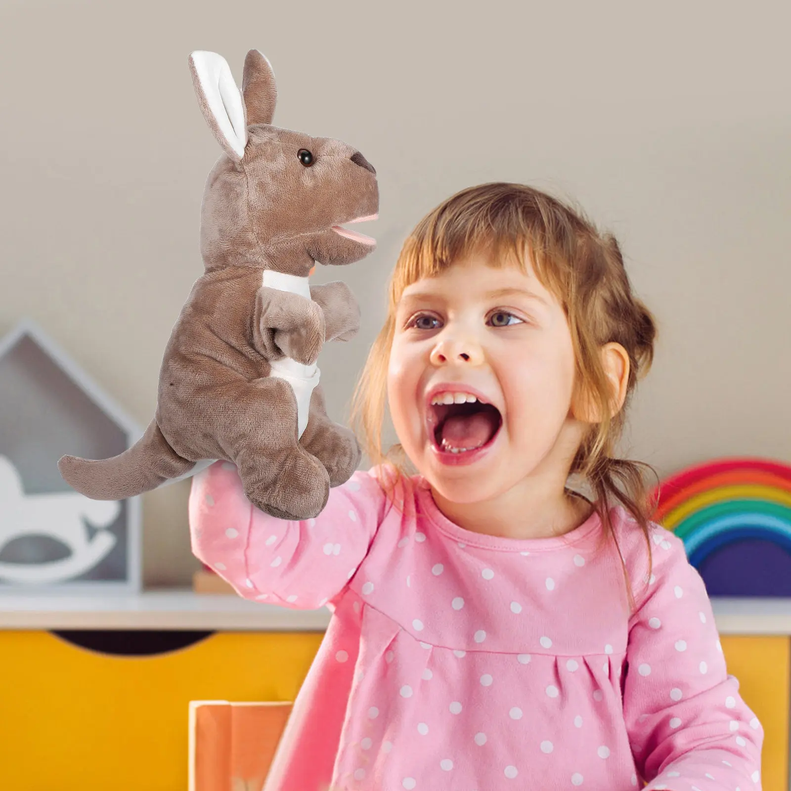 

Интерактивные куклы-животные на руку: милые мультяшные персонажи для ролевых игр и рассказывания историй, мягкие и удобные, отличный подарок для детей