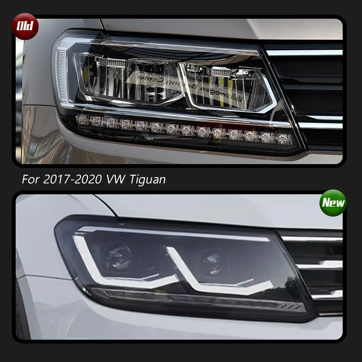 

Автомобильный фонарь TYPY для VW Tiquan, 2017-2020, светодиодный фонарь для проектора, дневные ходовые огни, автомобильные аксессуары