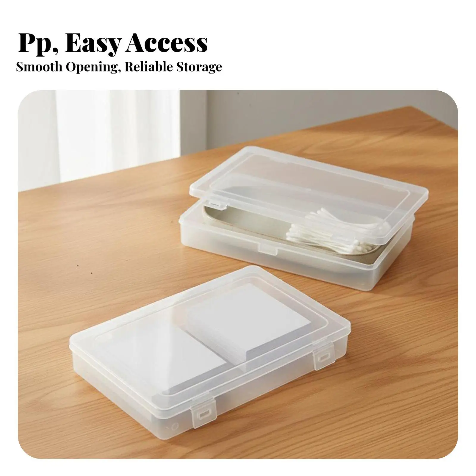 Snap Shut Industrial Case Transparent Small Box for Paper Clips Hardware and Jewelry Storage