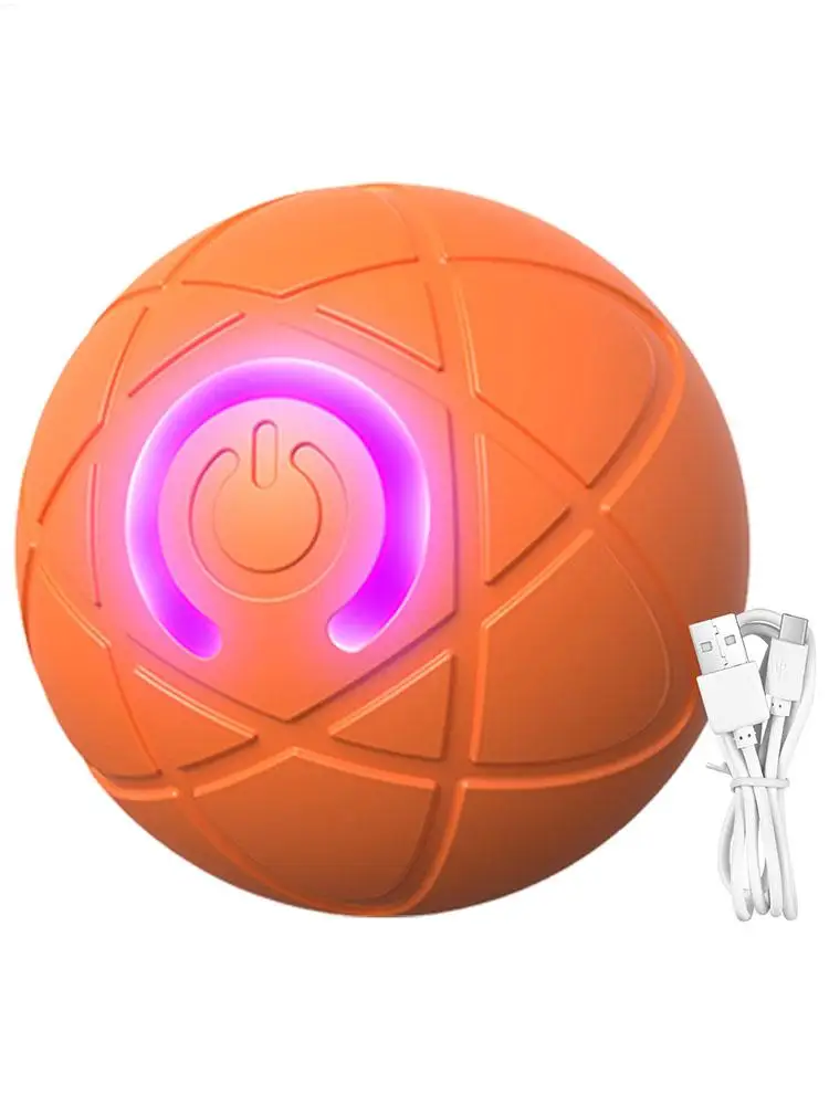 Intelligentes interaktives Hundespielzeug für aggressive Kauer. Selbstbeweglicher interaktiver Hundeball, automatisches Vibrationsspielzeug