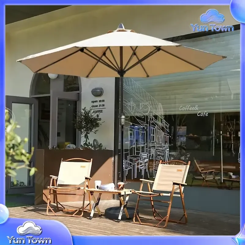 High Quality Sun Waterproof Hanging Market Umbrella for Outdoor Patio Garden Beach Use with Base – Heavy Duty Garden Parasol
