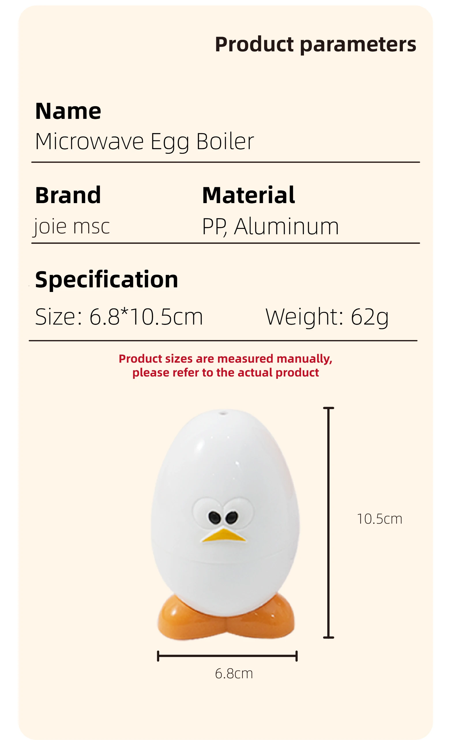 Joie Microwave Egg Boiler Eggy Microwave Egg Poachers Cooker Steamer Box for Chicken and Quail Eggs Kitchen Tools Egg Tools