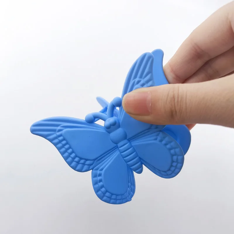 1pc Frosted Butterfly Hair Clip Women Korean Simple Solid Color Fashion Exquisite Shark Clip for Girls Hair Style Accessories