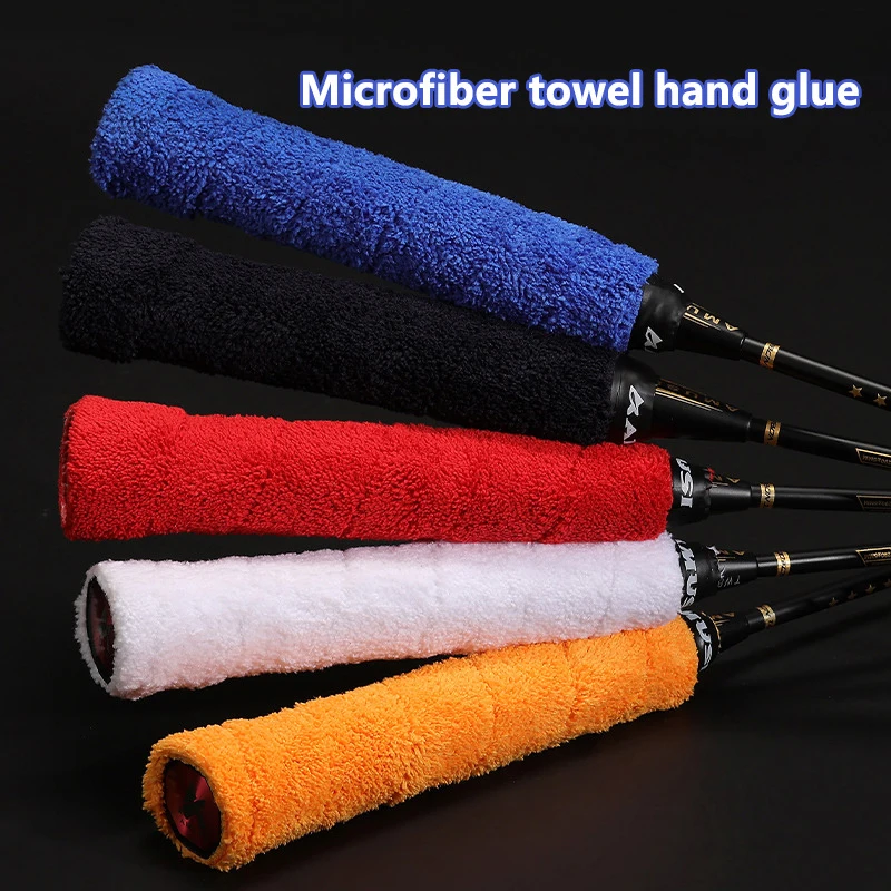 Towel Glue Grip Tennis Overgrip Cotton Towel Padel Racket Grips Tape Non-slip Tape Band Sweat Fishing Rod Belt Badminton Accesso