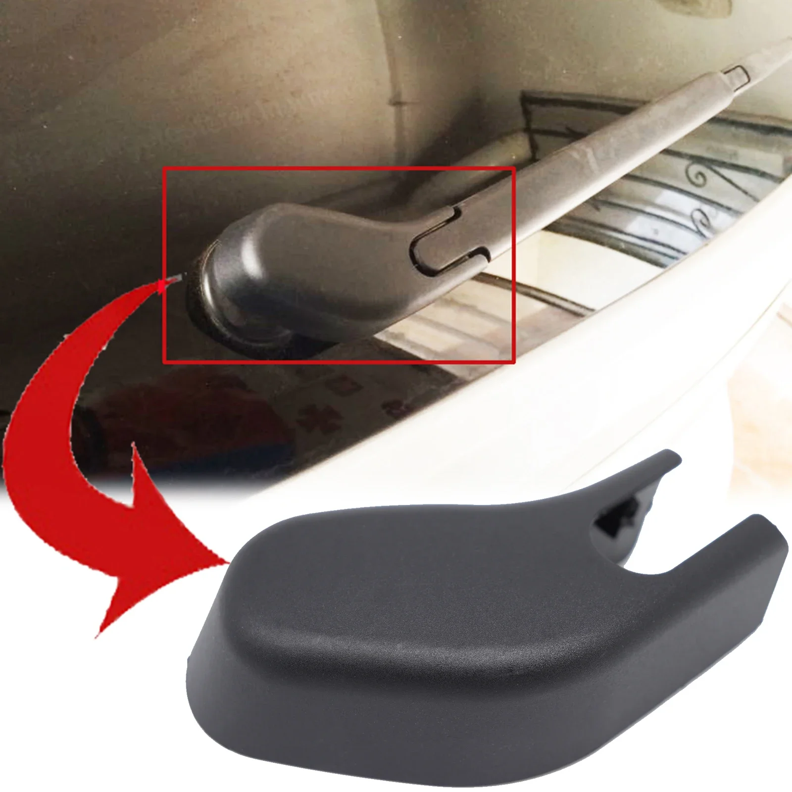 For Ford Focus 2 MK2 2004 2005 2006 2007 - 2010 Europe Model Rear Windscreen Windshield Wiper Rocker Washer Arm Cap Nut Cover