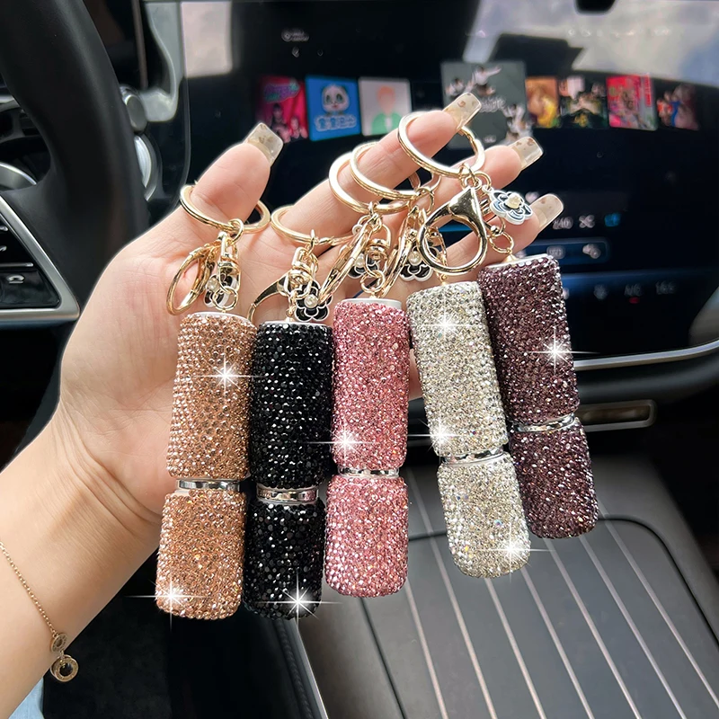Kreativer und modischer Parfüm-Sprühflaschen-Anhänger für Autoschlüssel – praktische Sprühflasche als Taschenanhänger-Zubehör
