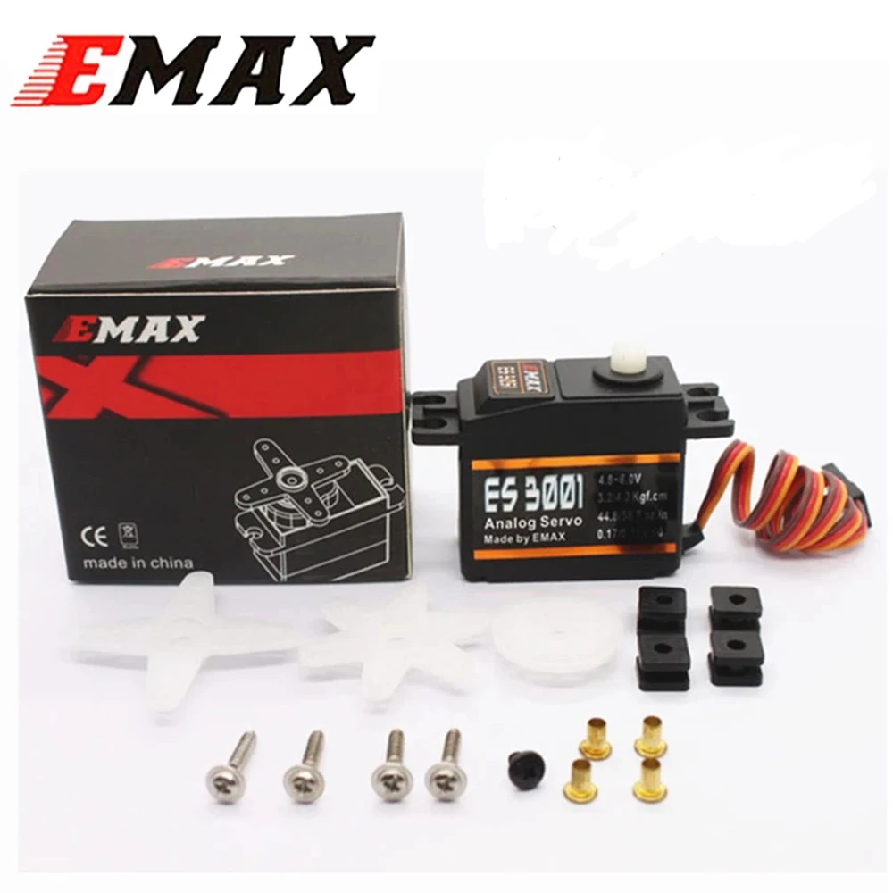 리모컨 자동차 RC 자동차 헬리콥터 보트 비행기용 Emax 서보 모터, ES3001 표준 43G 서보 모터, 10 개