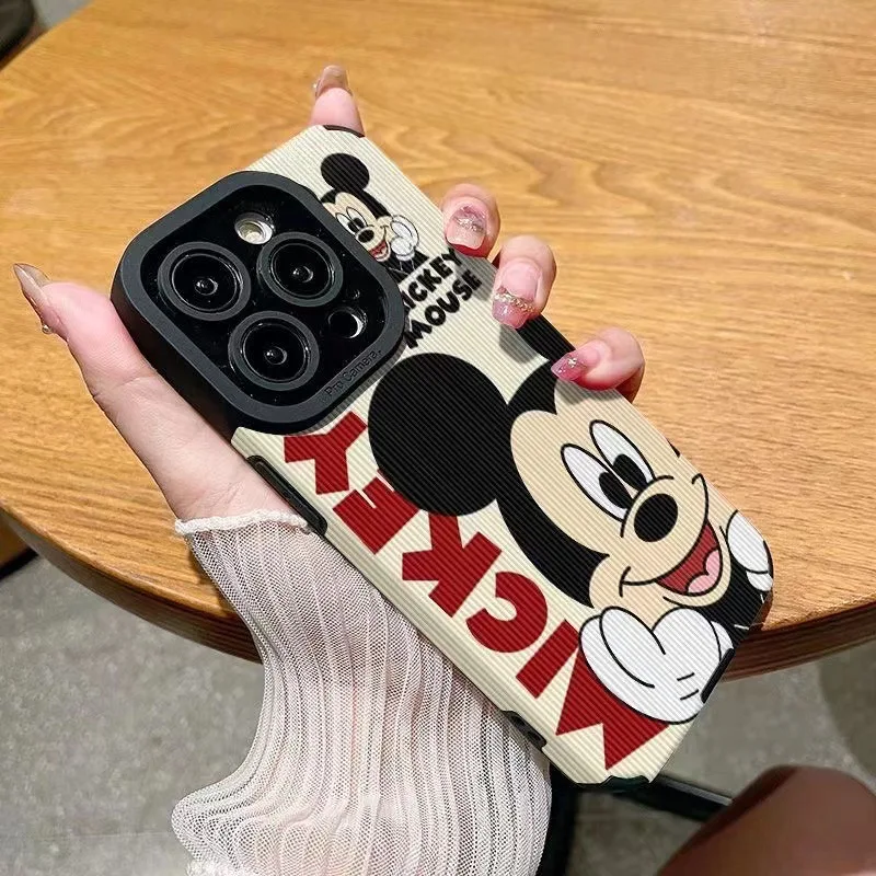 New Mickey Phone Case Suitable For  Apple 15promax Cute And Fashionable Trendy Phone Case Apple 14/13  Couple Men And Women