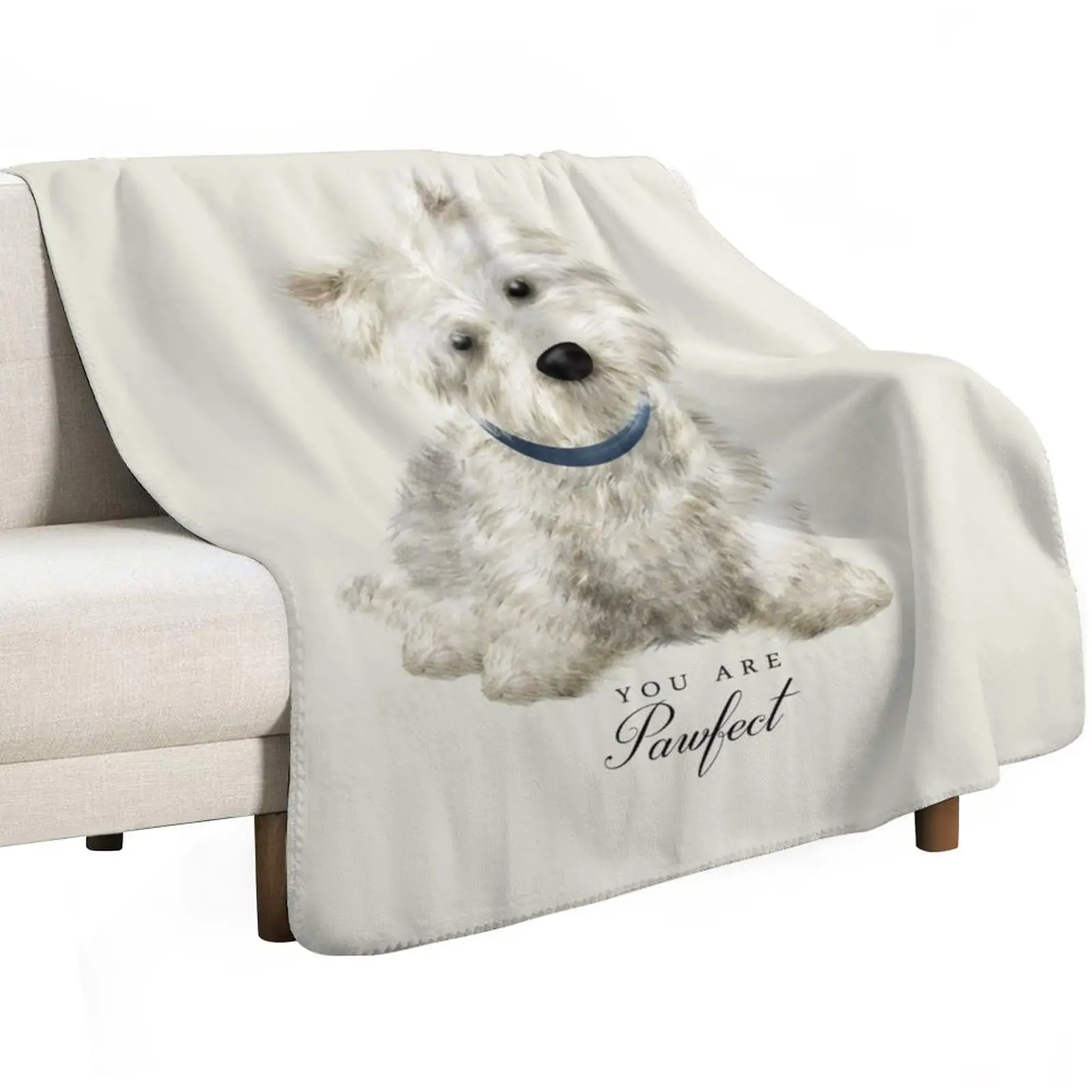 Pawfect Westie Throw Blanket Designers Moving Decorative Beds warm for winter Sofa Throw Flannel Blankets
